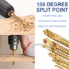 Titanium Coated HSS Twist Drill Bits - 6pcs 3-8mm Serrated
