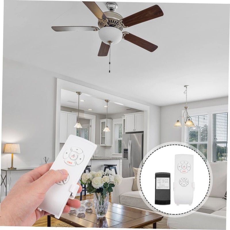 Operitacx 1 Set Ceiling Fan Remote Control Replacement with Timing