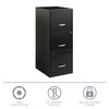 Lorell SOHO 18" 3-Drawer Vertical File