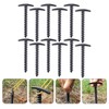 Kisangel 12pcs Heavy Duty Plastic Tent Pegs Outdoor Camping Tent