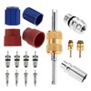 Mtsooning 17PCS Air Conditioning Valve Core Kit,R134a Refrigeration Valve Core