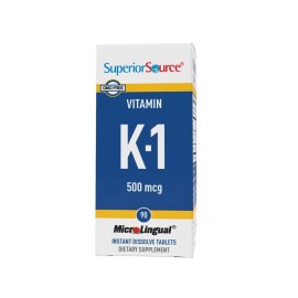 Sublingual 180 Tablets 90 x 2 K-1 Superior Source Vitamin K1 500 mcg  Sublingual RK4