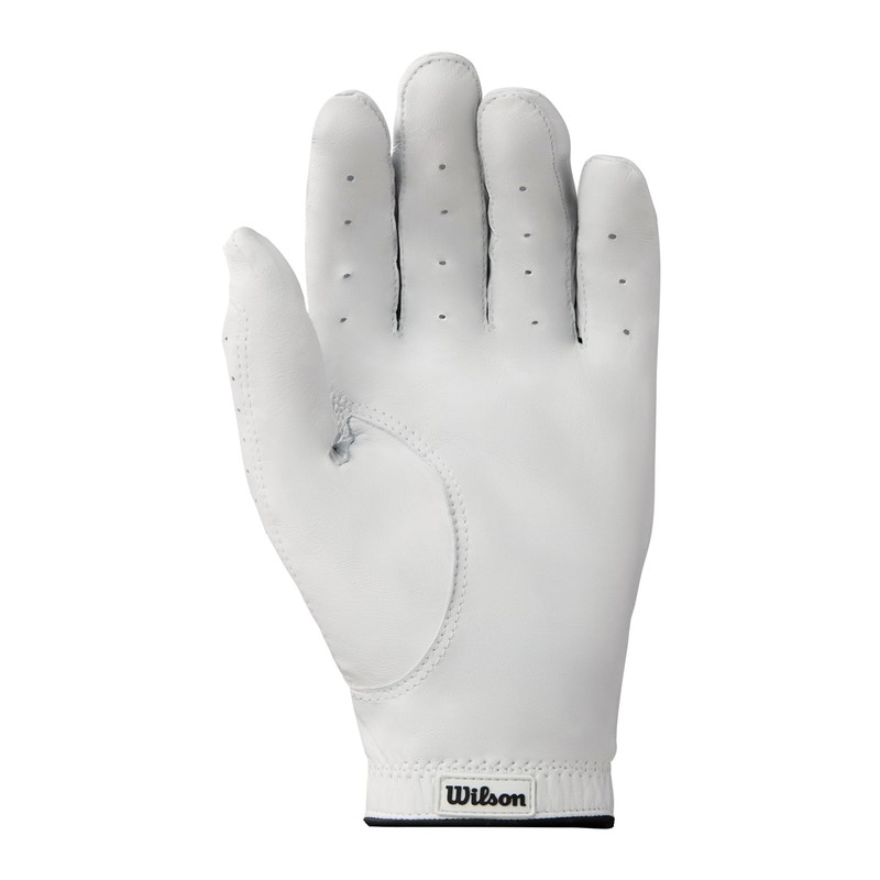 WILSON Staff Conform Men's Golf Glove, Right Hand, White/Black, Small