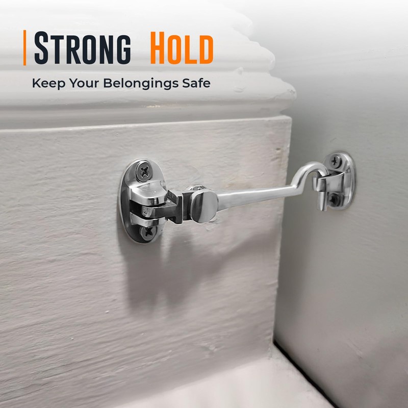 onesto Pack 2 Chrome Cabin Hook | 150mm Cabin Door