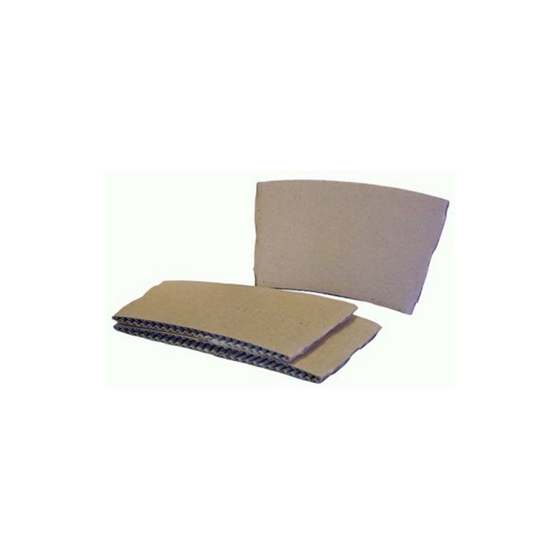 100 x Paper Cup Sleeve Brown MEDIUM (free P&P on