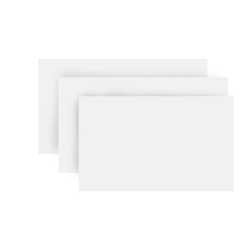 School Smart Unruled Index Cards, 4 x 6 Inches, White,