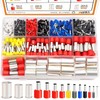 mankk 1000PCS Wire Ferrules Terminals Kits Silver Plated Copper Ferrules