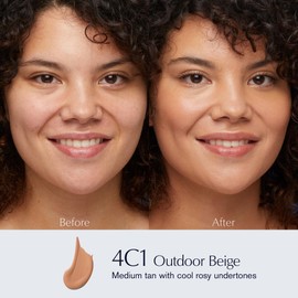 Estée Lauder Double Wear Stay-in-Place 24-Hour Long-Wear Matte Foundation Makeup, 1 Fl Oz, 4C1 Outdoor Beige