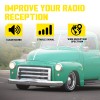 Greatautopartsauxi 3 Section Retractable Vintage Style AM/FM Car Radio Antenna