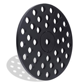 Bueyfolt 6" Cast Iron Drain Cover with Removable Drain Ports, Garage Drain Cover, Floor Drain, Floor Strainer