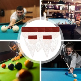 Billiard Pocket Net for Easy Ball Collection,Pool Table Pocket,6pcs Billiard Snoker Pocket Nets Replacement,Professional Snoker Net Drop Holders,Mesh Design, Fits Most Pool Tables