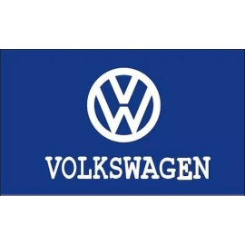 JC Volkswagen Blue Racing 3x5 Ft Banner Flag Car Racing Show Garage Wall Workshop