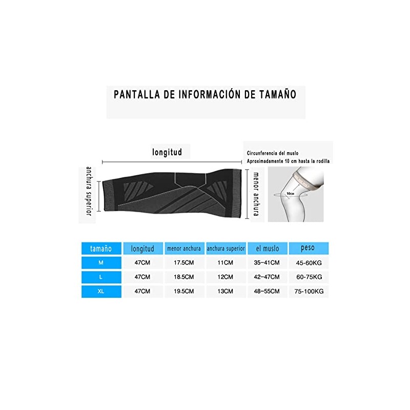1 Par Rodilla Mangas Largas de para Hombres y Mujeres,