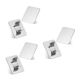 BESPORTBLE 3sets Nail Art Tools Set Stainless Steel Pallet for Nail Salon Personal Use 2pcs*3