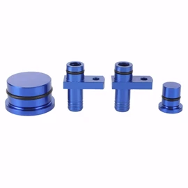 PCV Reroute Fitting and Plug, PCV Reroute Fittings Port Plug Kit Resonator Plug Fit for Duramax 2004.5-2010 6.6L