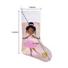 AUAWMLK - Calcetines de Navidad rosa de 18 pulgadas con