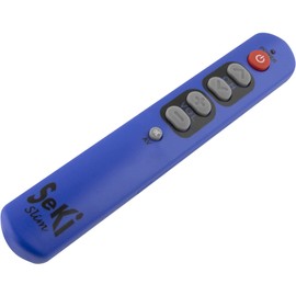 SeKi Slim blau lernfähige Universal-Fernbedienung mit großen Tasten - für Senioren + Kinder