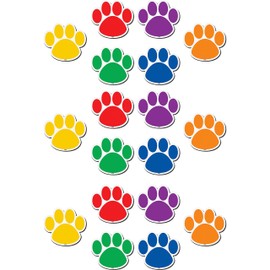 Teacher Created Resources Magnetic Accents, Colorful Paw Prints (77207.0)