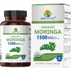Organic Moringa 1500mg, 45 Servings, Vegetarian, Gluten Free, 90 Vegetarian