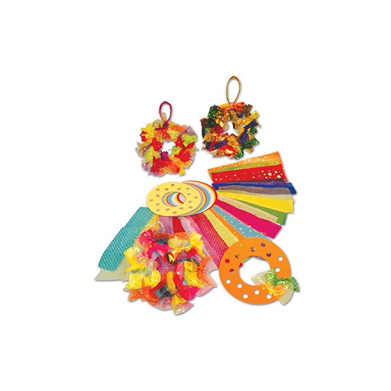 Springboard 10446 Tactile Wreaths Christmas Craft Activity (Pack of 30)