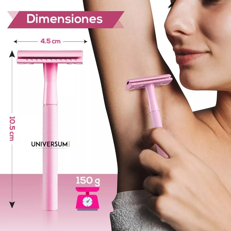 Universum Rastrillo Maquina De Afeitar Para Mujer Ecológico De Metal