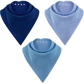 Adult Drool Bib for Special Needs, 3 Pk Soft Absorbent Large Bandana Bibs Set for Kids 4+, Men Women, Teens & Adults
