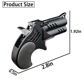 Rubber Band Gun Creative Keychains Decorative Ornaments School Bag Pendants Creative Decompression Toys (Black)