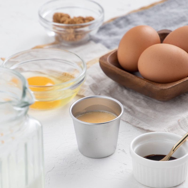 Endoshoji WPL07004 Commercial Pudding Cup, Extra Large, 18-8 Stainless Steel,