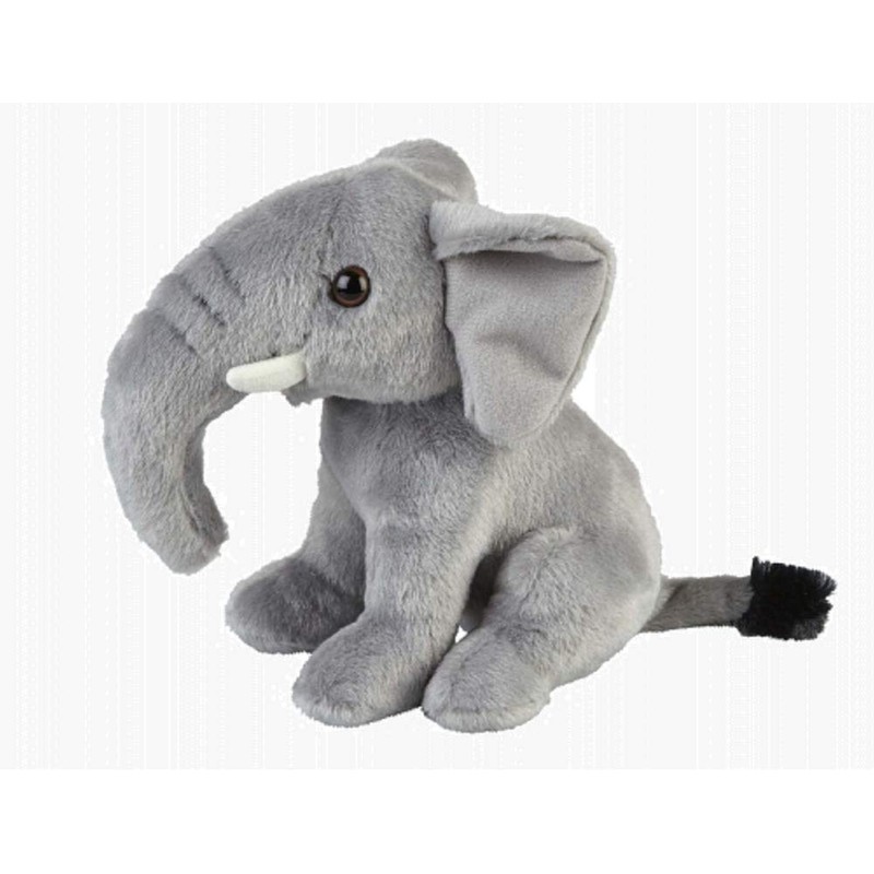 Ravensden Plush Toy Elephant Sitting 18 cm