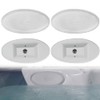 bonbo Bonbo 4-Pack 2472-828 Oval Gray Spa Pillow for Jacuzzi