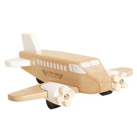 Le Toy Van – Wooden Toy Plane | Timeless Childs Play Toy with Spinning Propellers - Suitable for Ages 3+ years, Natural Wood
