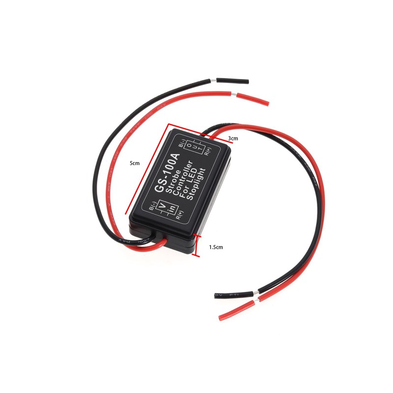 ECSiNG 2PCS 12V-24V Flashing Strobe Blinking Controller Flasher Module for