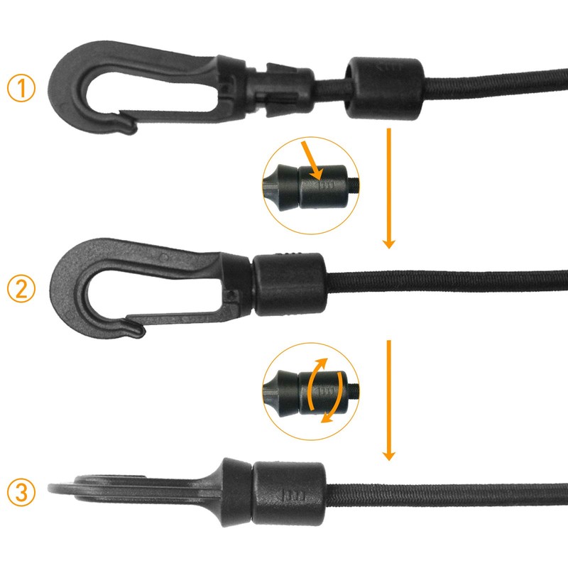 HLOGREE 1/4" x 52 ft Bungee Shock Cord, Elastic Kayak