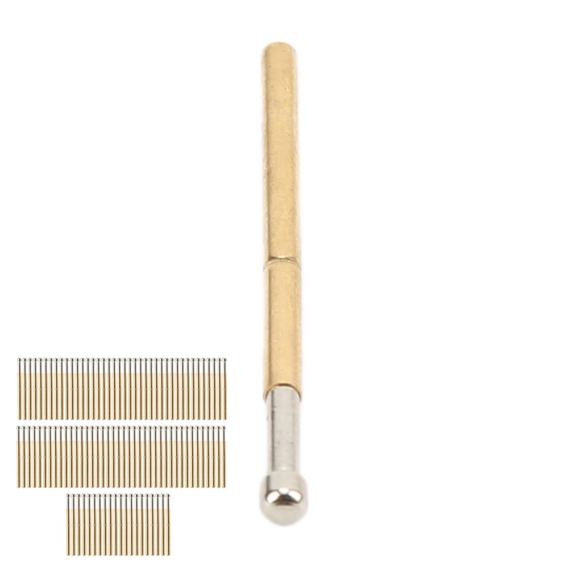 100 Pcs Probe Pins Big Round Head Type P125‑D Electronic