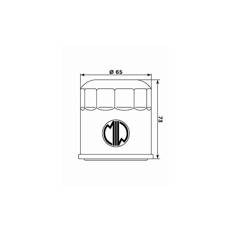 Filtro olio MEIWA H1013 - equiv. HF303