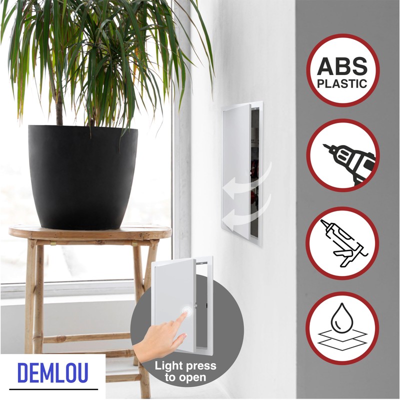 ABS Plastic Access Panel Push to Open - Durable Inspection