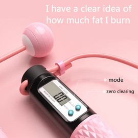 Aniuge Skipping Rope，Skipping Rope with Counter,Digital Speed Jump Rope,Speed jumping rope，For Kids Adults Fitness, Tangle-free Adjustable Rope, Weighted & Non-slip Handle for Fitness