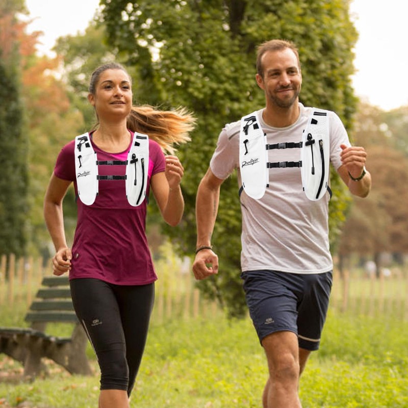 Running Vest Women Men,ight Reflective Hydration Vest Pack with 1500ml