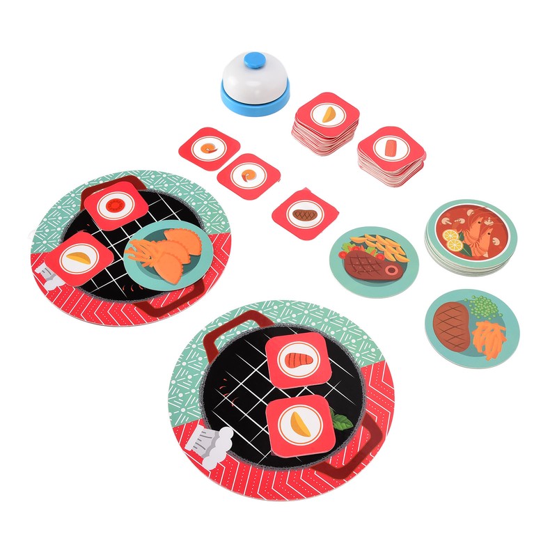 Children Card Toys Food Puzzle Board Matching Game Toys Early