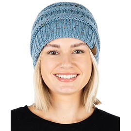 Confetti Knit Beanie - Denim
