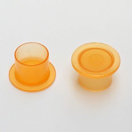 Needlehouse 1000 tapas de tinta de tatuaje profesionales con base, tapas de pigmento de plástico, suministros de tatuaje (13 x 11 mm)