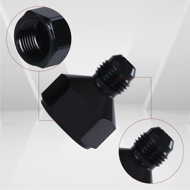 FGJQEFG 10AN AN10 Female to 6AN AN6 Male Flare Reducer Hose Fitting Adapter Black 2PCS