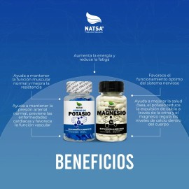 Pack Citratos Jumbo - Citrato Magnesio y Citrato Potasio 200 Caps c/u, Calidad Premium