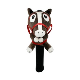Hokushin Racing Horse Headcover Driver OHC80 DR (Brown/FF/Men's, Lady's)
