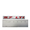 ERPART 5.7 LT1 RED on Silver Highly Polished Real Aluminum