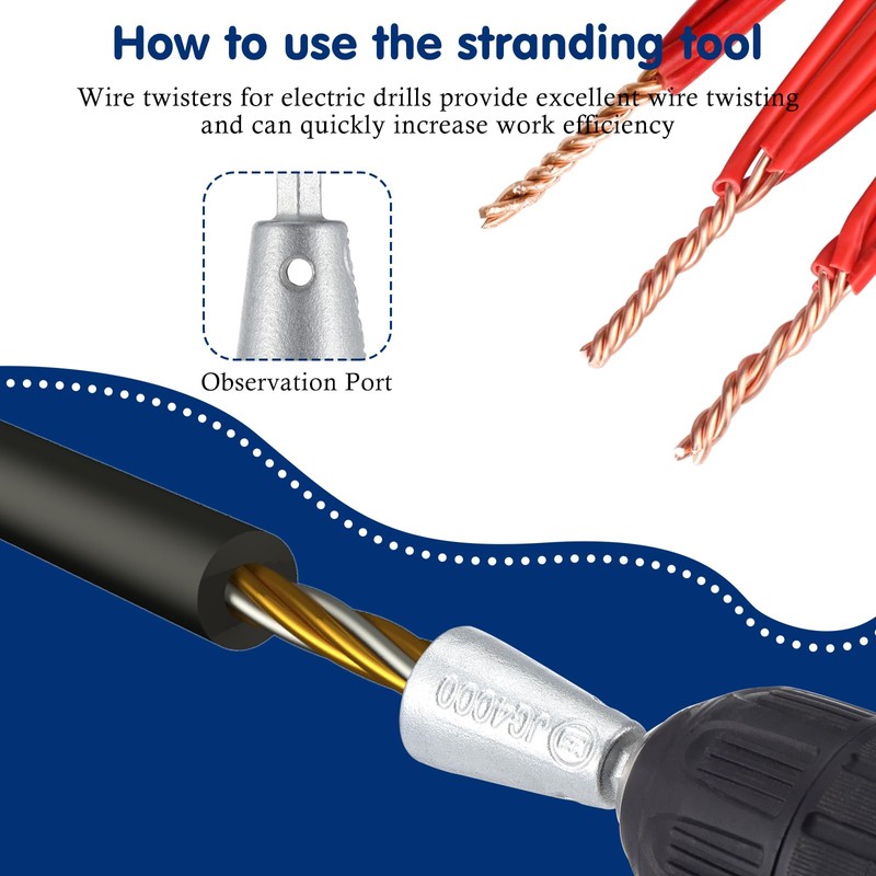 Faankiton Drill Wire Stripper Wire Stripper for Drill Machine Wire