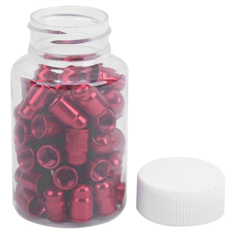 GUB 50Pcs Aluminium Alloy Schrader Valve Cap Bicycle Tyre Nozzle