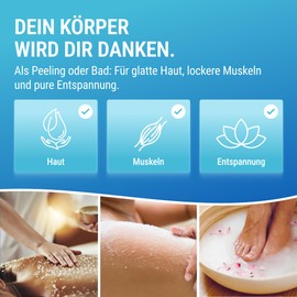 Maxxi Clean | 1 x 900 g high-purity Epsom salt | bath salt for wellness and body scrub | Epsom salt made in Germany | pure relaxation for muscles, skin and soul | magnesium suitable for garden care