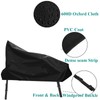 AONNOUS 600D Oxford Extra Large Caravan Hitch Cover 1.4m*1.3m*1m*0.3m for