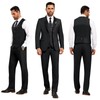 ZKHOECR Mens Black Tuxedo Suit Wedding Suit Prom Tuxedo Suits